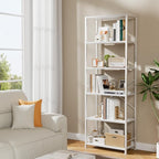 Furologee 6 Tier Book Shelf, Tall Wide Bookshelf, Modern Open Bookcase - Image 6