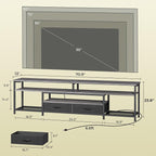 Huuger TV Stand for 75 80 Inch TV, Entertainment Center - Image 6