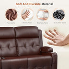 RV Loveseat Recliner Sofa, Wall Hugger Massage Reclining RV Couch - Image 9