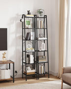 Hzuaneri Ladder Shelf, Bookshelf Bookcase, Freestanding Corner Storage Shelve - Image 3