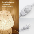 ONEWISH Mushroom Lamp Small Bedside Table Lamp-Nightstand Nightlight Dimmable - Image 3