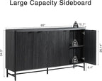 Fatmok 65" Large Sideboard Buffet Cabinet - Image 2