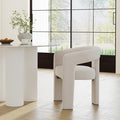 RIVOVA Modern Barrel Dining Chair, Velvet Upholstered Accent Side Chair by RIVOVA