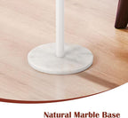 smusei Small Drink Table with Marble Base Round Side Table - Image 8
