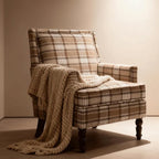 Mid Century Modern Accent Chair, Upholstered Comfortable Living Room - Image 9