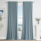 Blue 100% Blackout Curtains 98 Inch Length 2 Panels Set by Guken