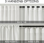 Ivory Curtains 80 Inches Length - Image 3