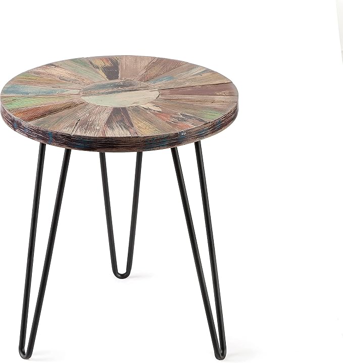 Greenage Reclaimed Wood End Table Bedroom by Organicwooddesignsexudingvitality