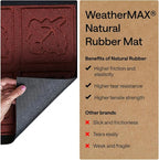 GORILLA GRIP 100% Waterproof All-Season WeatherMAX Doormat, US Designed Natural - Image 6