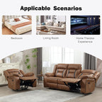 EBELLO Faux Leather Recliner Sofa Furniture Set - Image 5