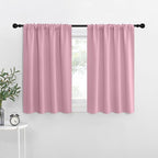 NICETOWN Blackout Curtains for Living Curtains, Rouge Pink, 2 Panels, 29 by 30 by NICETOWN
