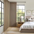 MIULEE Cafe Brown Pinch Pleated 100% Blackout Linen Curtains 40x84 Inches | - Image 2