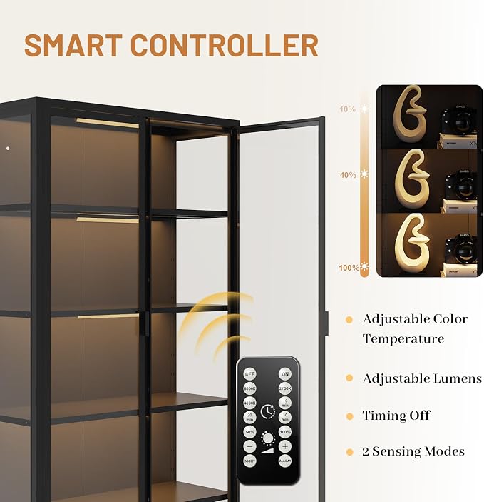 Eltean 71" H Display Cabinet - Image 5