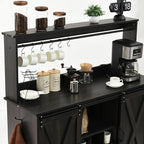 4ever2buy Farmhouse Coffee Bar Cabinet - Image 3