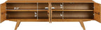 NTC Sapa Mid-Century Modern Solid Wood TV Stand 4-Door Media Console - Image 6