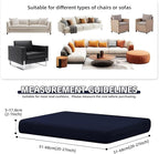 12Pcs Patio Cushion Covers, Outdoor Stretch Cushion Covers, Washable | Stretch - Image 2