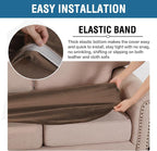 H.VERSAILTEX Velvet Stretch Individual Couch Cushion Cover Plush Cushion - Image 4