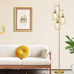 Dimmable Floor Lamp, 3 x 800LM LED Edison Bulbs Included, Farmhouse Industrial - Image 7