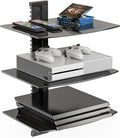WALI Floating TV Shelf, 3 Tier Glass Projector Shelf by WALI