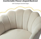 HULALA HOME Modern Velvet Accent Chair - Image 5