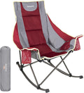 SUNNYFEEL Rocking Camping Chair Fully Padded Patio Folding Chair Portable by SunnyFeelCamping