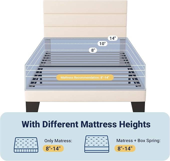 Allewie Twin Size Platform Bed Frame - Image 7