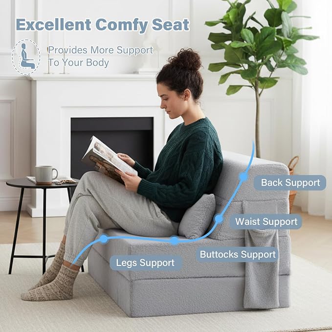 Tiita Convertible Folding Sofa Bed Twin Size - Image 3