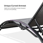 PURPLE LEAF Patio Oversized Chaise Lounge Chair Set - Image 6