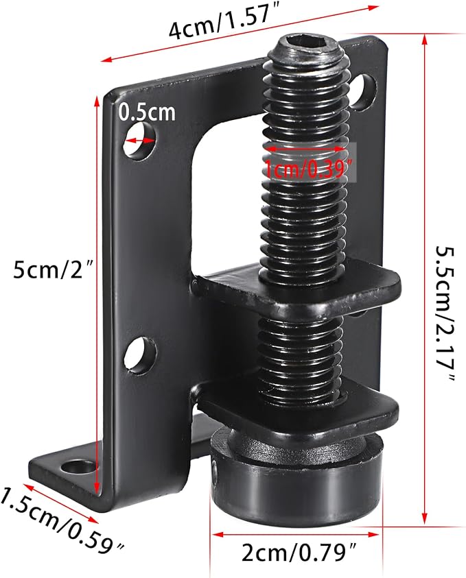 OwnMy 4 Packs Adjustable Furniture Leveling Feets L Shaped Furniture Levelers - Image 3