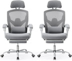 Sweetcrispy Office Computer Desk Chair Set of 2, Ergonomic High-Back Mesh by Sweetcrispy