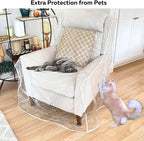 Evelots Clear Vinyl Recliner & Armchair Cover, Waterproof Protector | - Image 2