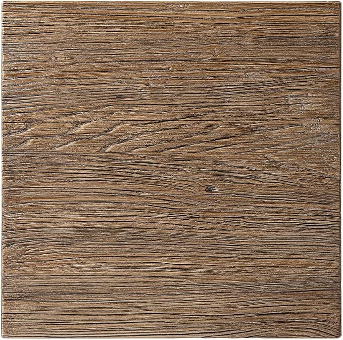 Hawthorne 18" Square Reclaimed Elm Trestle Side Table, Heritage Medium-Dark - Image 8