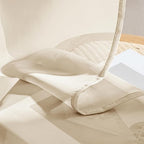 MIULEE Butter Cream Sheer Curtains 96 Inches Long 4 Panels 42 x 96 Inches | - Image 7