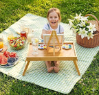 Bamboo Bed Tray Table with Foldable Legs, Breakfast Tray - Image 7