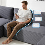124" Oversized Sectional Couches - Image 5