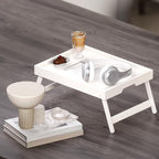 Fibogollo 2 Pack Bamboo Bed Tray Table - Image 3