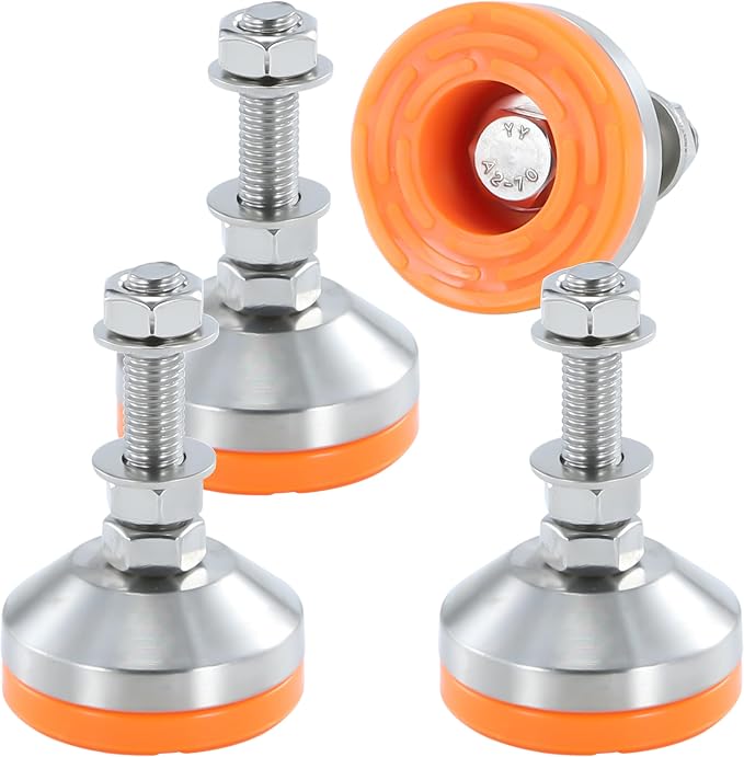 Heavy Duty 2400 lb Capacity Stainless Steel Adjustable Leveling Feet by TERMATH