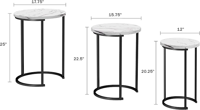 Lavish Home Nesting Tables - Image 2