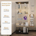Beauty4U Glass Display Cabinet - Image 3
