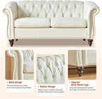 QHITTY 2 Piece Living Room Set, Sectional Chesterfield Sofa Chair Contemporary - Image 4