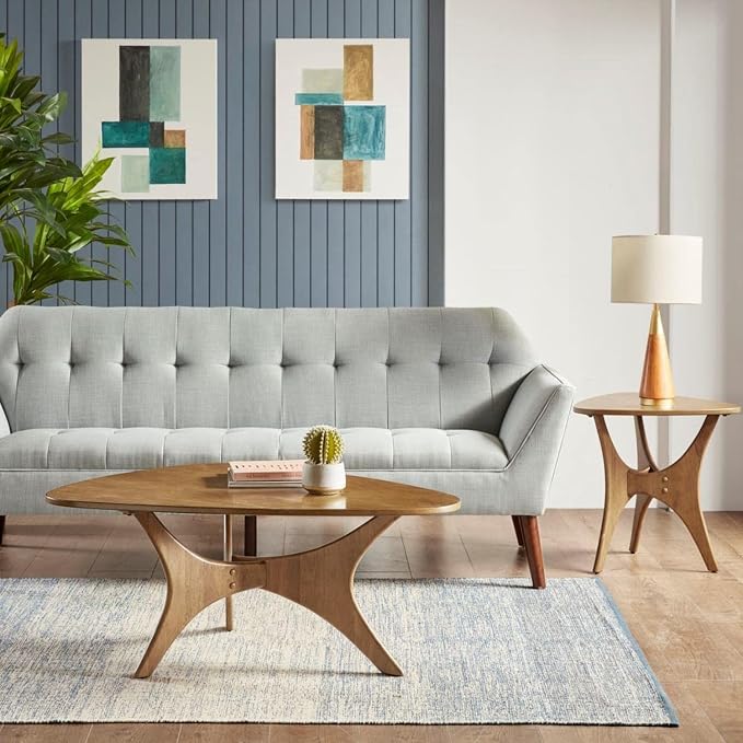 INK+IVY Blaze Triangle Wood Triangle Sofa Table Plywood - Image 2