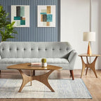 INK+IVY Blaze Triangle Wood Triangle Sofa Table Plywood - Image 2