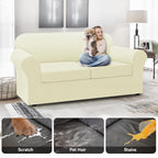 100% WaterproofCouch Cover 3-Piece Set Striped Sofa Slipcovers - Image 3