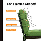 Unimatta Outdoor High Back Chair Cushion Seat Pads, 44 x 21 Inch - Image 4