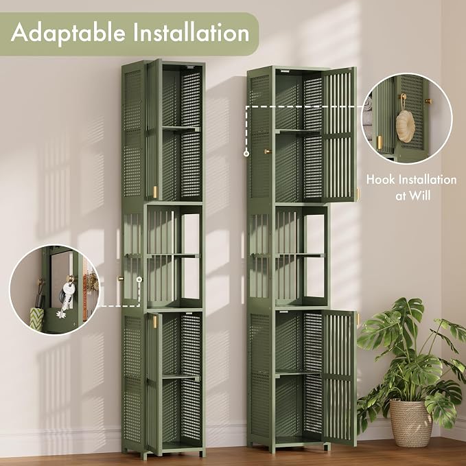 Amazer Tall Bathroom Storage Cabinet 70'', Freestanding Cabinet Storage - Image 8
