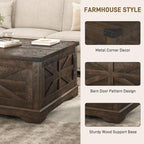 Hlivelood 36" Farmhouse Movable Lift Top Coffee Table - Image 6