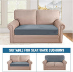 H.VERSAILTEX Velvet Stretch Individual Couch Cushion Cover Plush Slipcover - Image 3