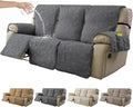 100% Waterproof Recliner Sofa Covers 3 Seater, 6-Piece Split Non-Slip Reclining by YUEANG