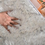 ORINOVA White and Gray Furry Carpet - Image 5
