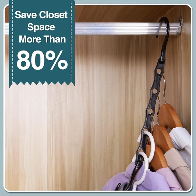AMKUFO Closet Organizers and Storage 20 Pack Hanger Organizer Magic Hangers - Image 5